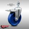 Service Caster 5 Inch SS Solid Polyurethane 1/2 Inch Threaded Stem Caster with Total Lock Brake SCC-SSTSTTL20S514-SPUS-121315 - alternate 1